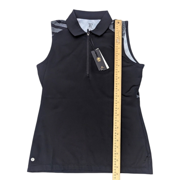 EPNY Golf Polo Sleeveless NEW Womens Small Black Zip Neck Tank Top EP New York - Picture 8 of 11